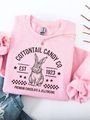 Cottontail Candy Crewneck for wholesale by ASH Originals Co
