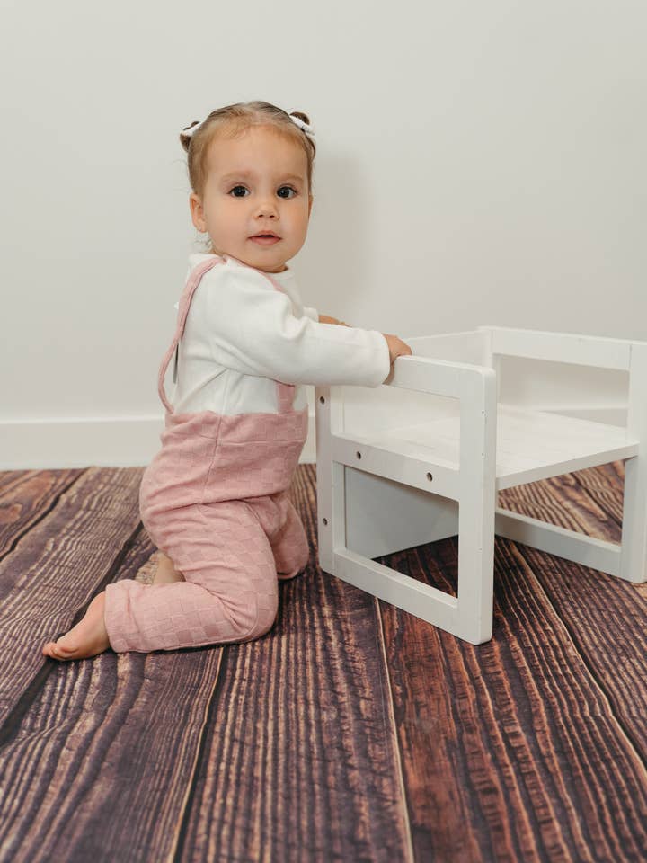 Pink Checker Romper for wholesale by Niche bebe