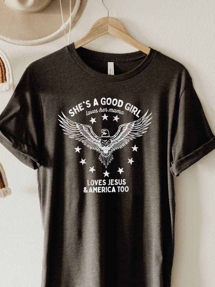 SHE'S A GOOD GIRL  Graphic T-Shirt for wholesale by OAT COLLECTIVE