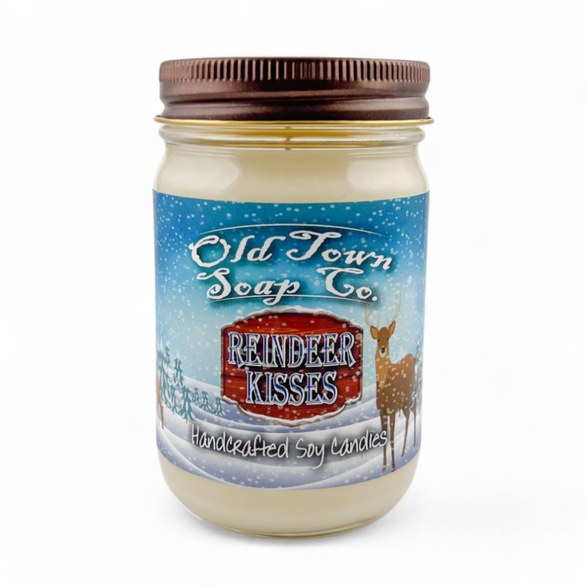 Old Town Soap Co. - Venta al por mayor Velas en tarros - Velas navideñas de 12 onzas, disponibles en 12 aromas de feliz Navidad6