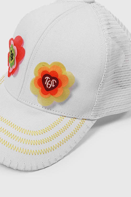 O別注 FAKE AS FLOWERS Studed faf mesh cap キャップ 帽子 「EXCLUSIVE」FAKE AS FLOWERS Studed FAF Mesh