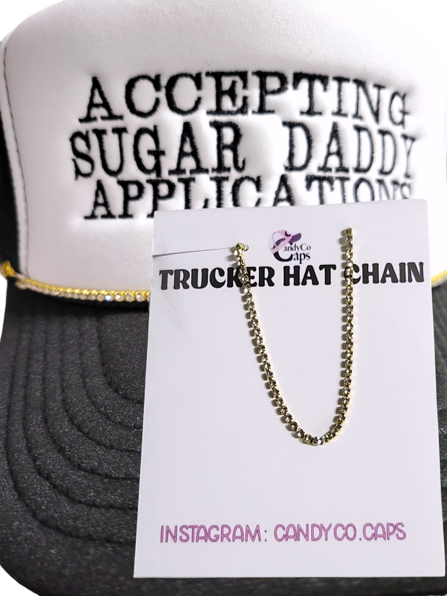 The Candy Collections - Wholesale Hat Accessory - Women's - Online Trucker Chain hat bar personalization supplies brooch25