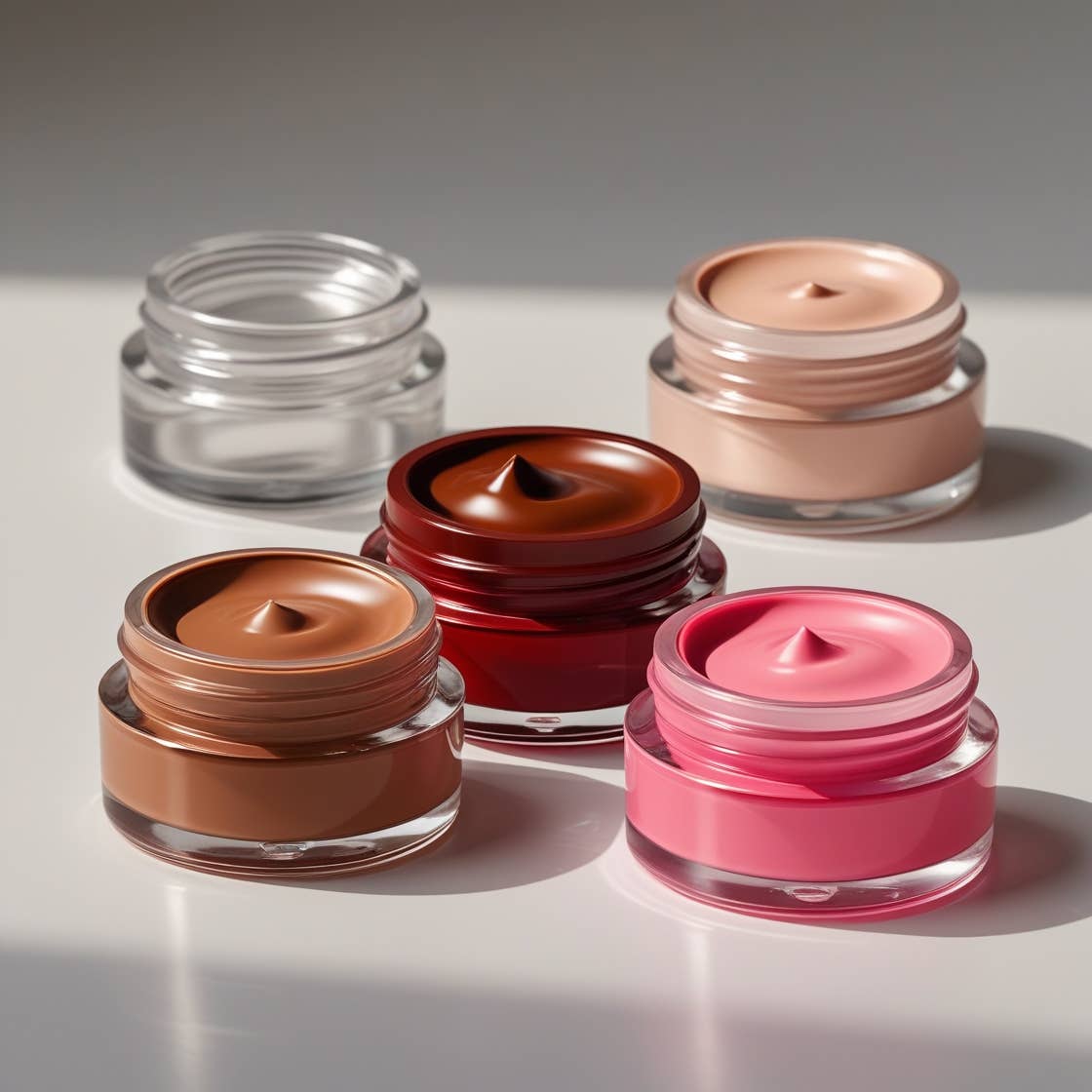 Beautique Goals - Wholesale Blush -  Soft & Shiny Butter Blush 4 Pcs Set - Tan, Pink, Brown, Red3