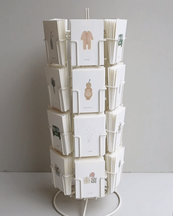 Kartotek Copenhagen - Wholesale Retailer Display - Paper & Novelty - A7 Card Desk Display // Room for 24 SMALL cards5