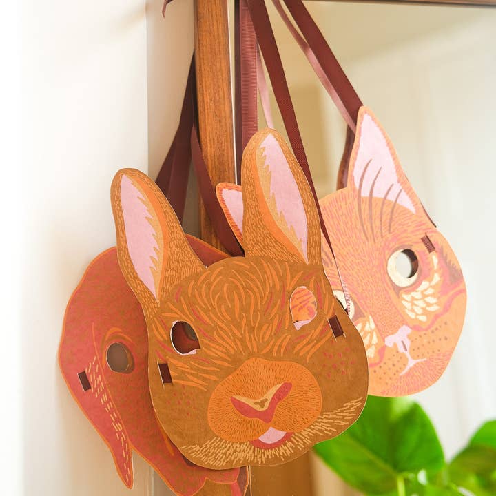 East End Press - Wholesale Everyday Greeting Card - Rabbit Mask Greeting Card1