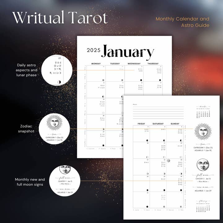 Writual Planner - Wholesale Planner - 2025 Writual Tarot Planner