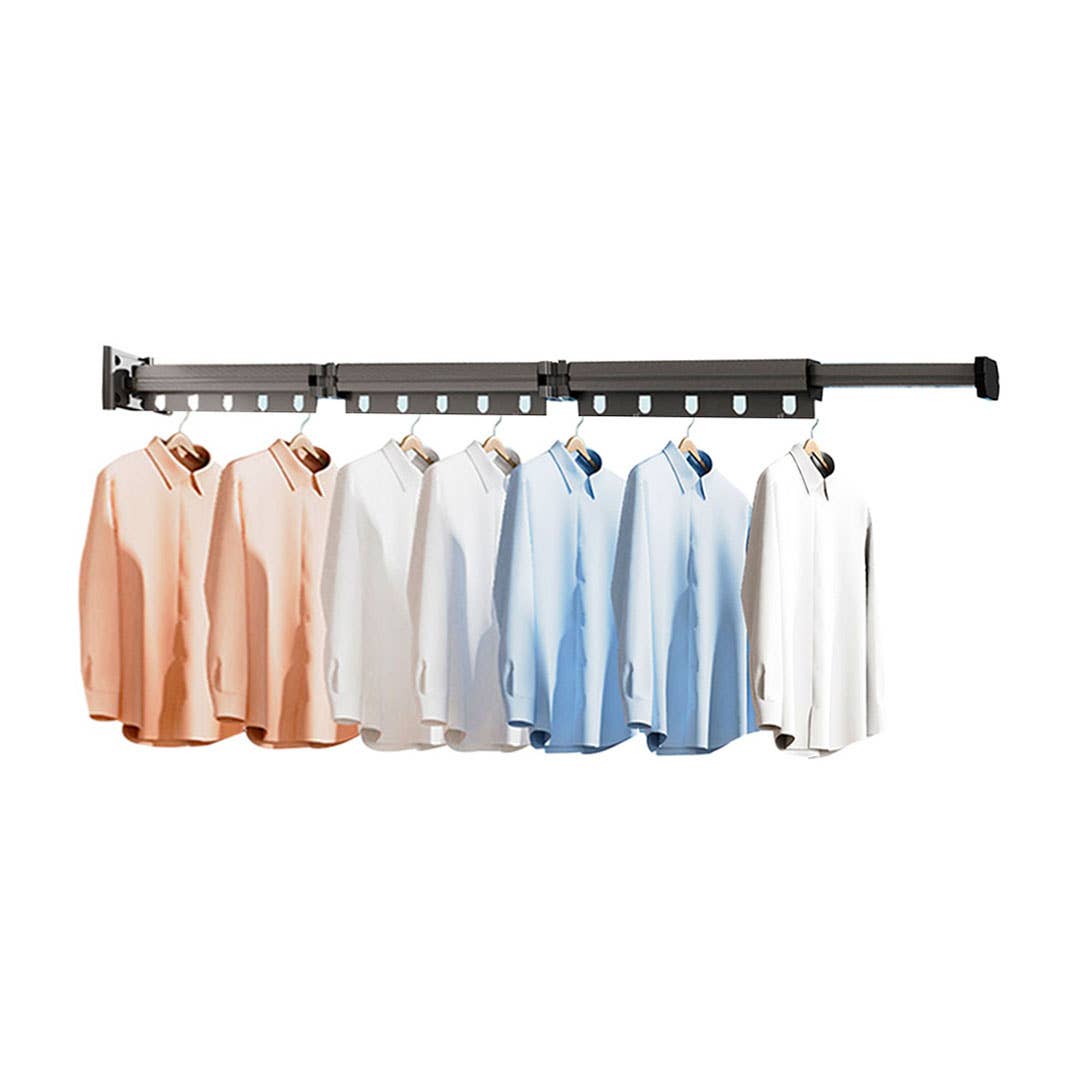 SOGA International Pty Ltd - Wholesale Clothes Hangers - Wall-Mounted Clothing Dry Rack Retractable Hanger0
