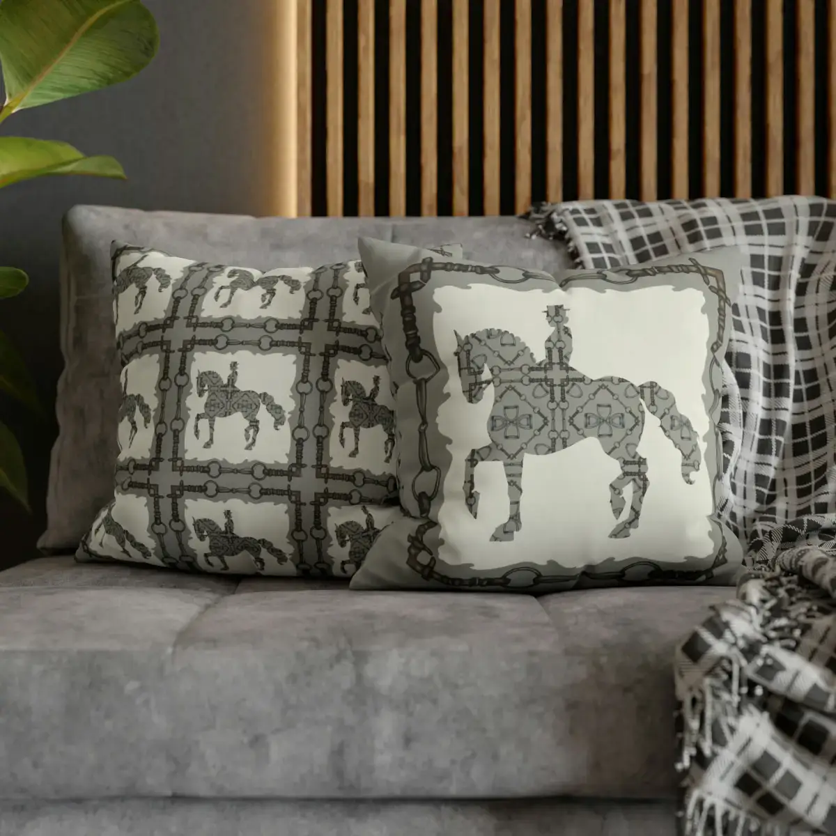 All Designs Equine - Wholesale Throw Pillow Cover - Double Sided Equestrian Dressage Pillow Case0