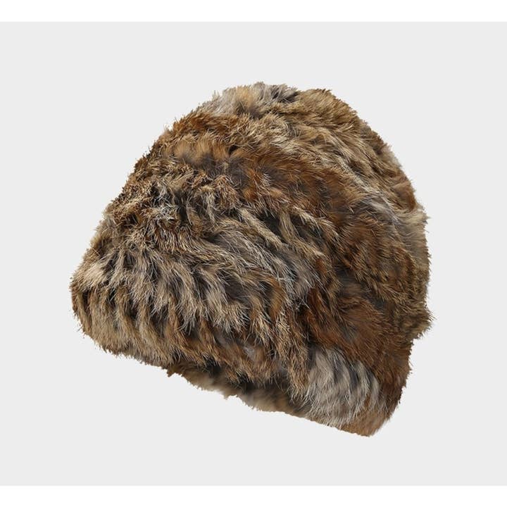 Funkyrel® Atzbranding Limited - Wholesale Bucket hat – Women's - Haila - Soft Plush Full Head Coverage Knitted Bucket Hat2