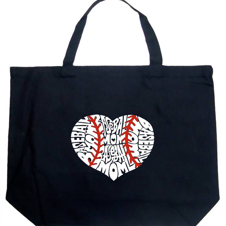 LA Pop Art Word Art Tygväska - Baseball mamma för wholesale av LA Pop Art