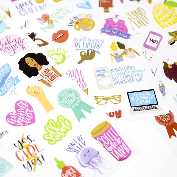bloom daily planners - Wholesale Sticker - Planner Sticker Pack, Female Empowerment