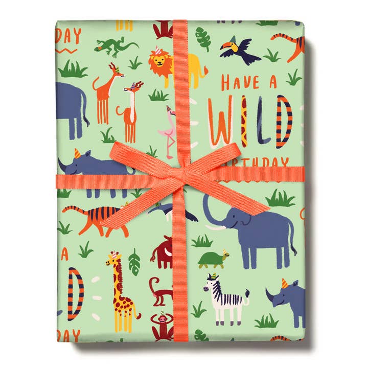 WILD BIRTHDAY Gift Wrap For Him, Her for wholesale by Central 23 Cards