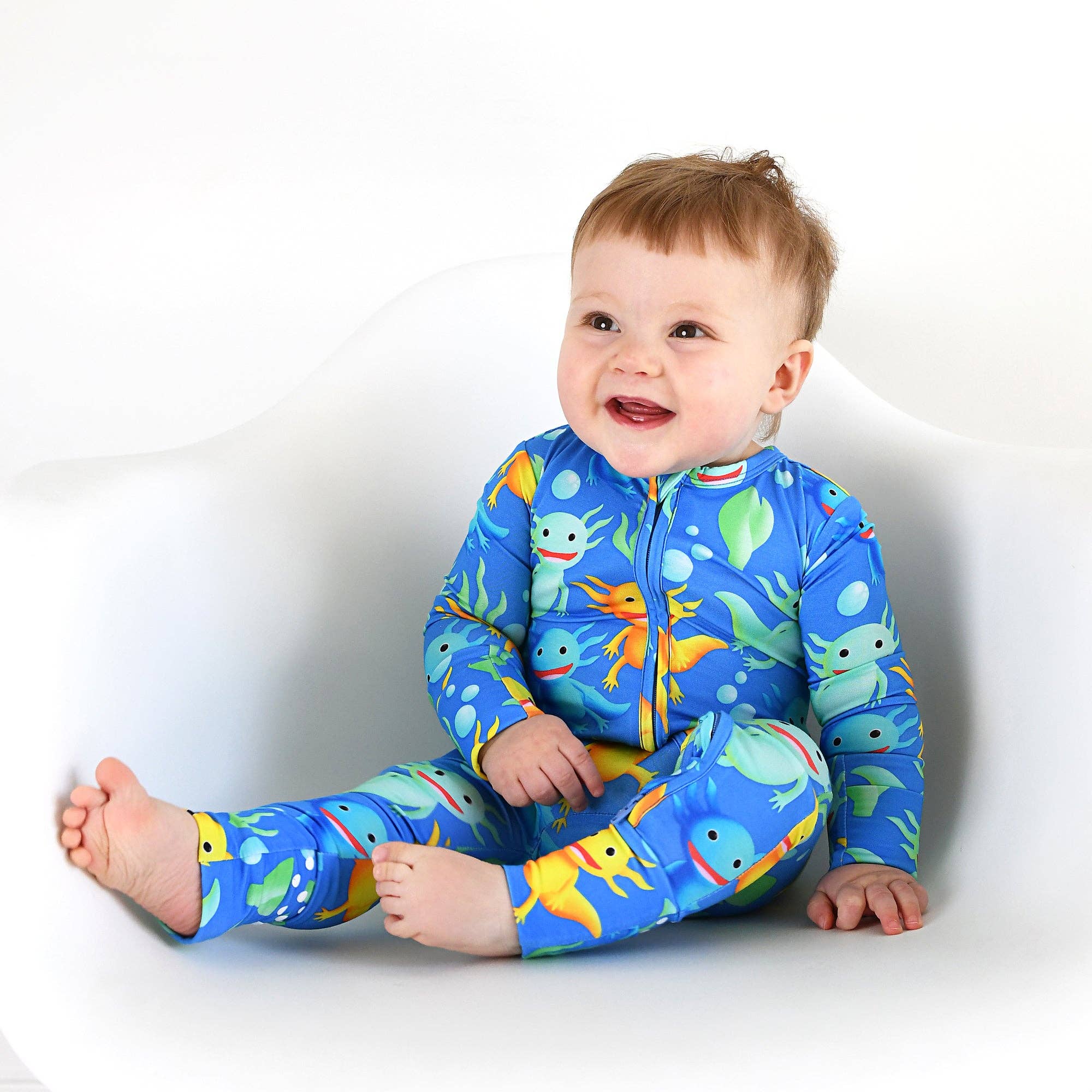 Gigi and Max - Wholesale Jumpsuit - Baby - Archie Axolotl ZIP0