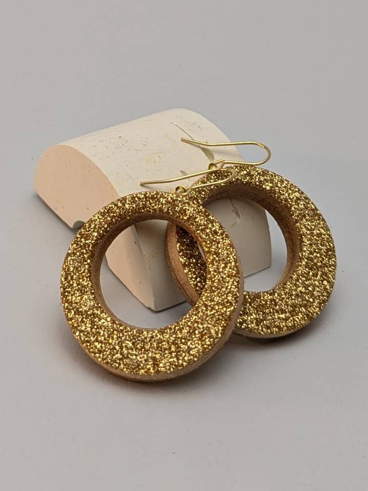 GLITTER HOOPS for wholesale by Kay Morgan