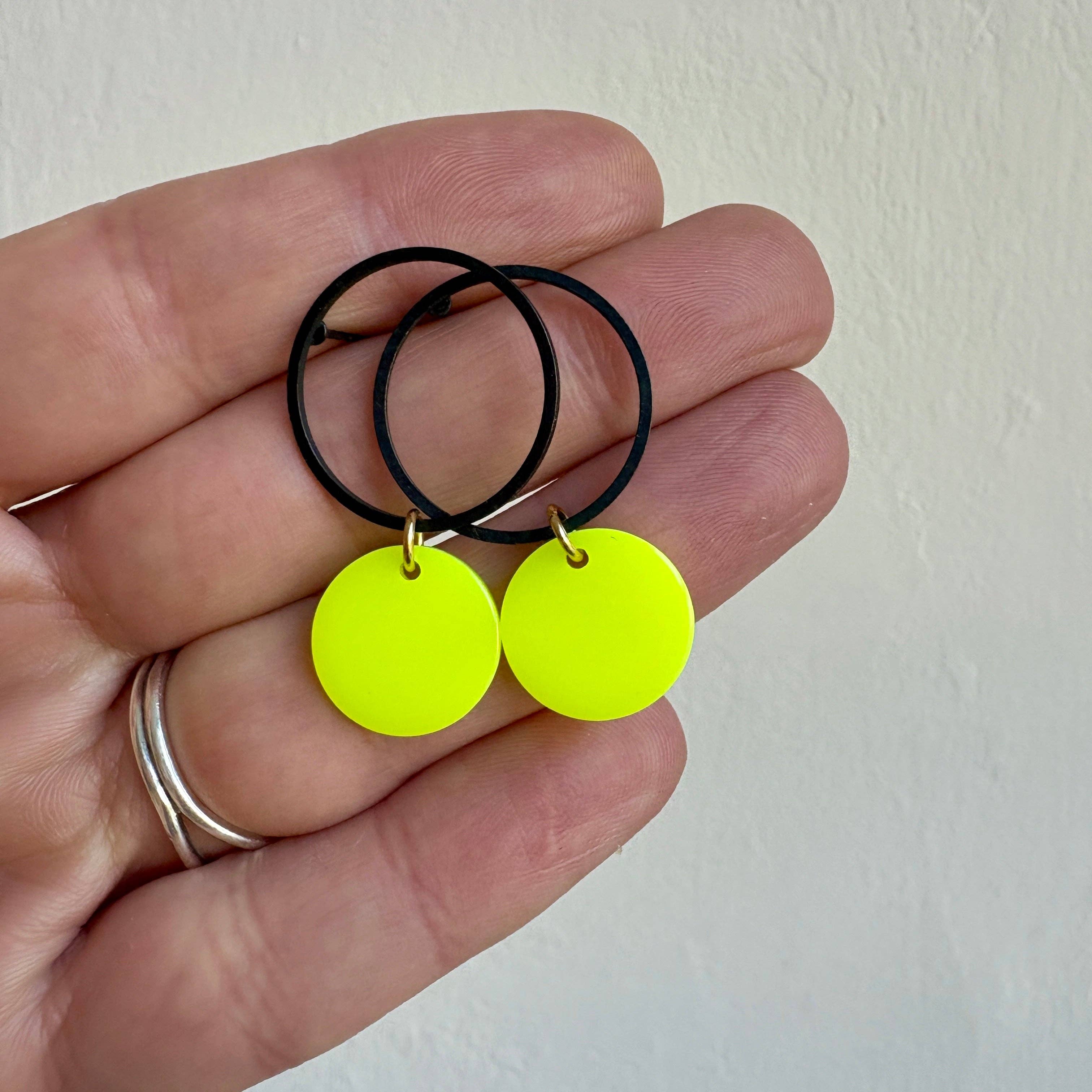 Hermoosa - Wholesale Dangle Earrings - Statement Earrings *NEON CIRCLE*11