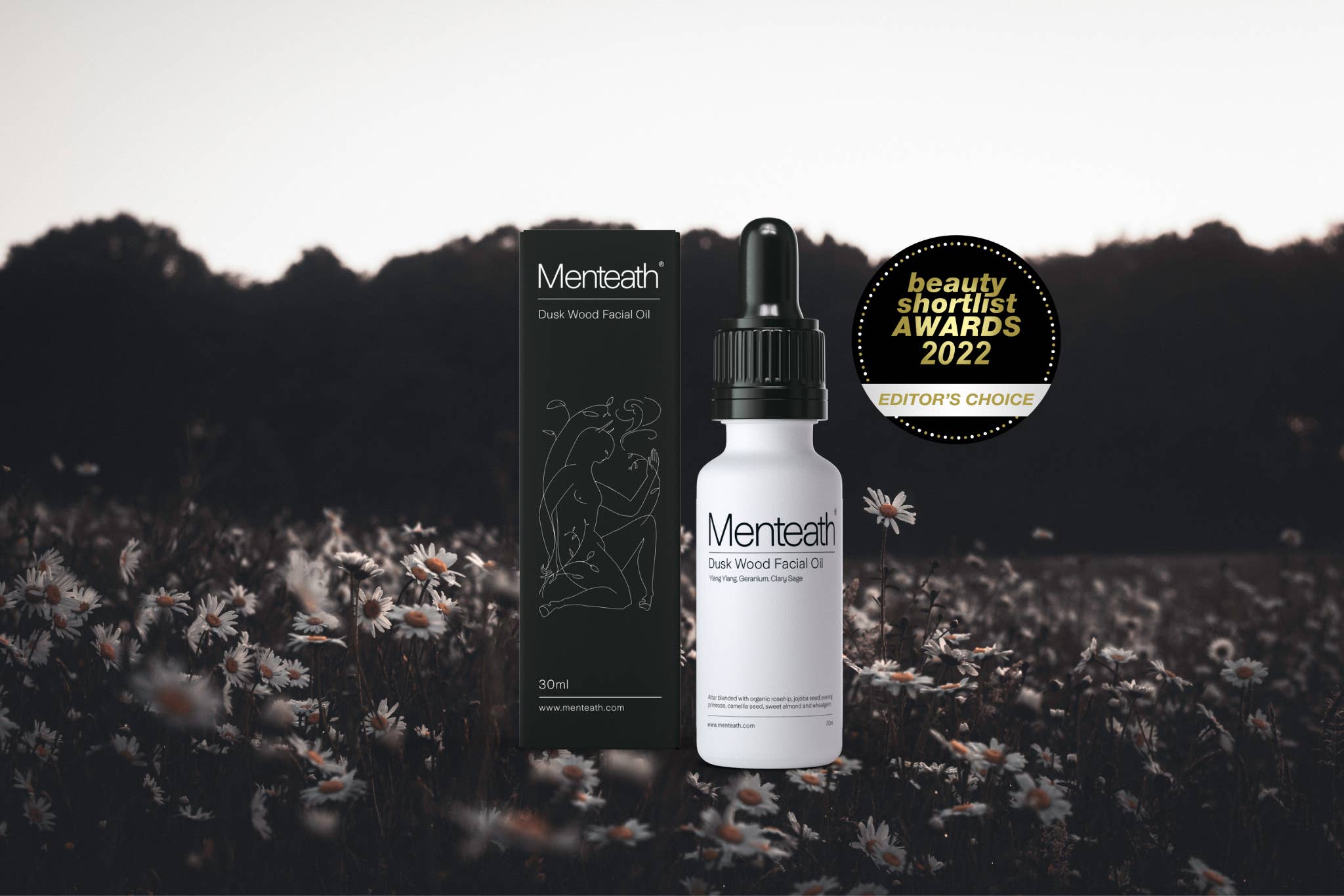 Menteath - Wholesale Facial oil - Dusk Wood Facial Oil