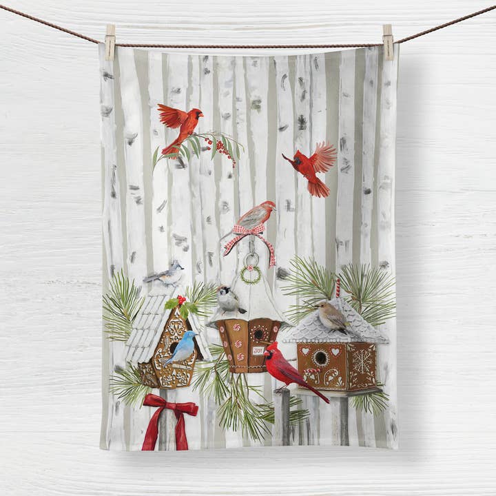 Cathy Walters Art - Wholesale Tea Towel - Ginger Bird Tea Towel0