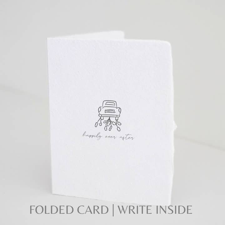 Paper Baristas - Wholesale Wedding Card - Happily Ever After | Wedding Eco-Friendly Greeting Card
