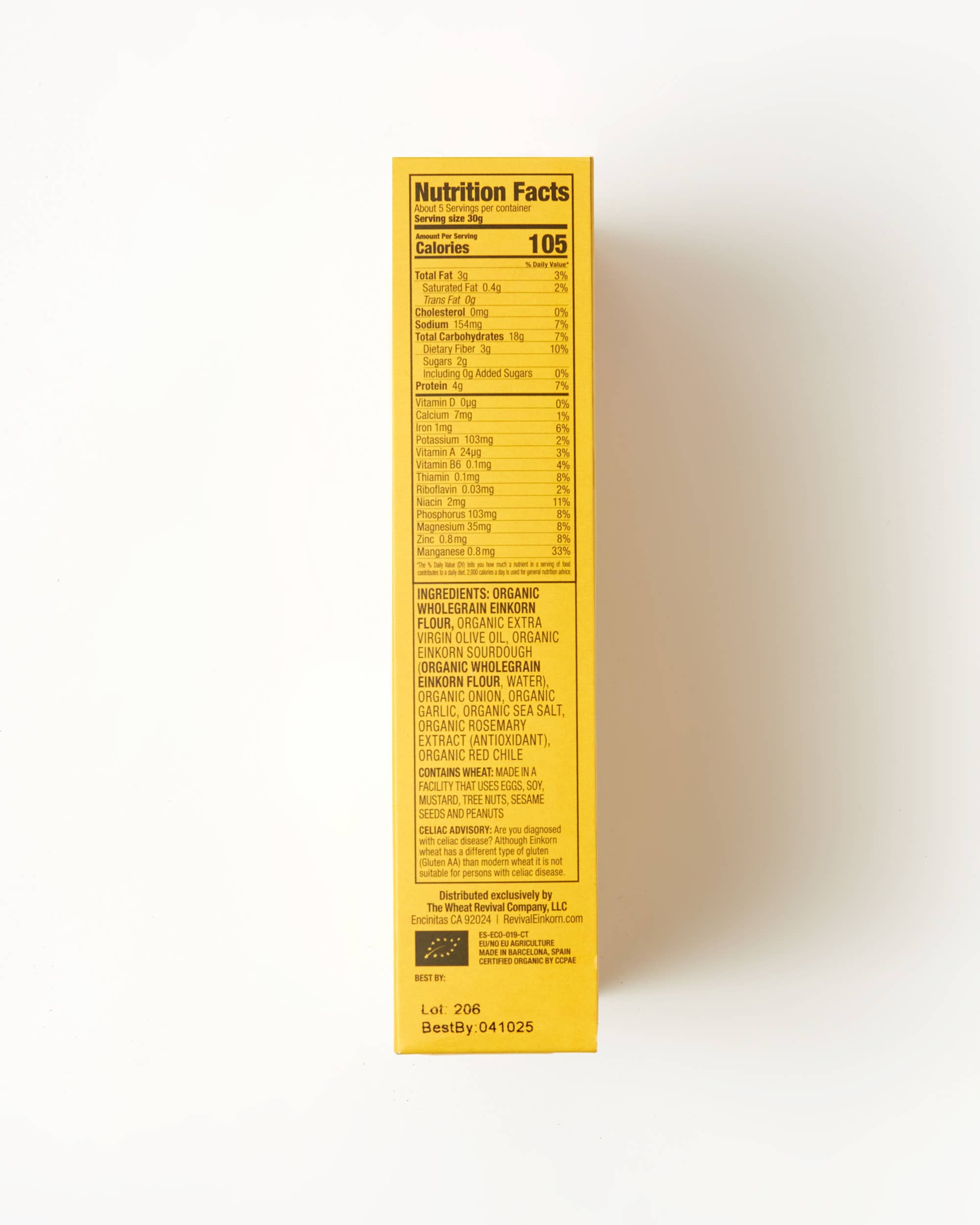 Revival Einkorn - Wholesale Crackers - Roasted Garlic & Chile3