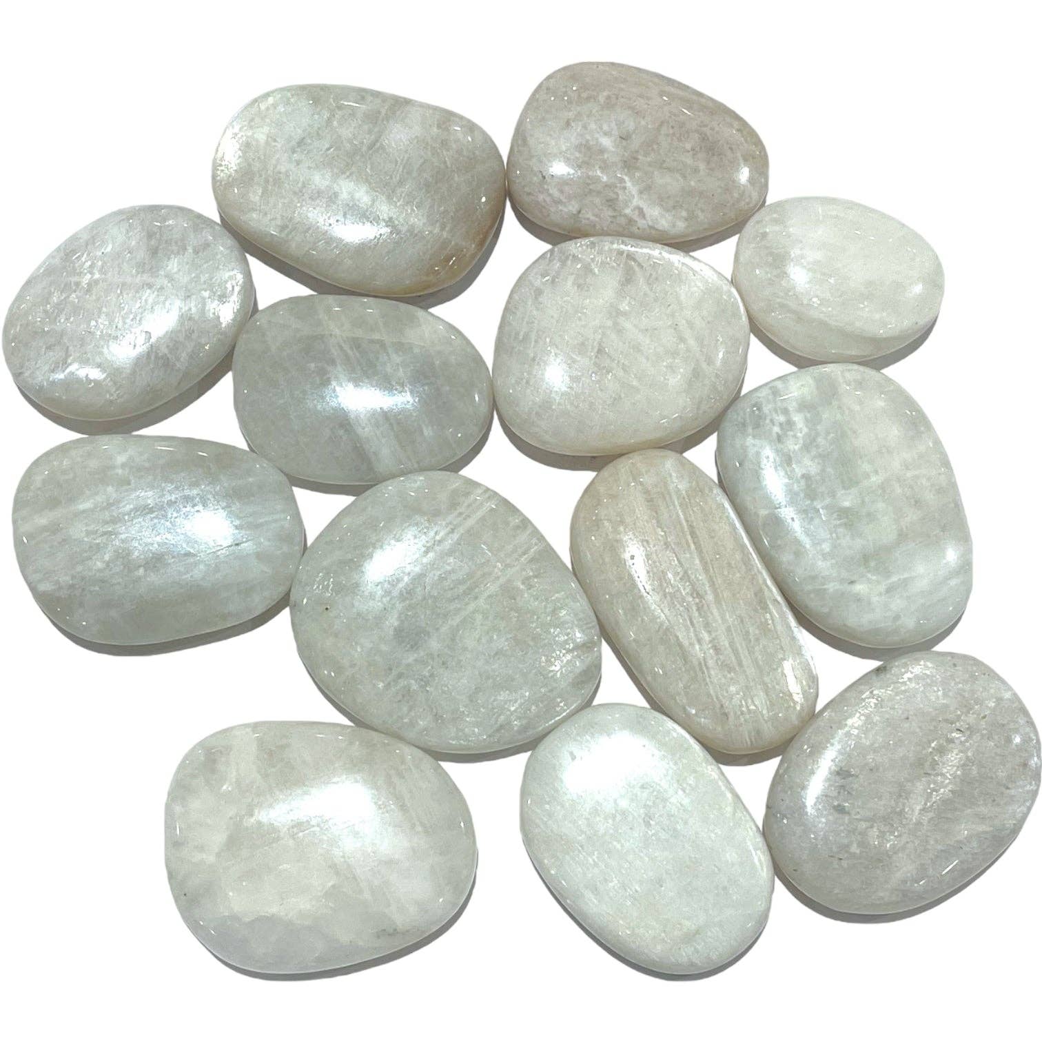 Foliesbijoux - Wholesale Spiritual Stone/Crystal - 40mm Moonstone Pebble (Pack of 200g)0