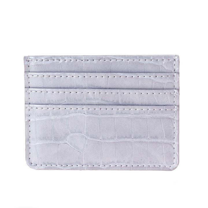 MiMi Wholesale - Wholesale Card Holder - Women's - Tiara Crocodile Skin Slim Women's Card Holder/Wallet7