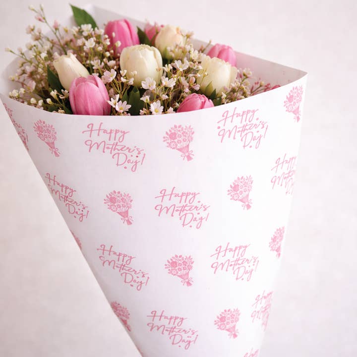 Happy Mother's Day new | 25 Flower Wraps for wholesale by Red Barn Canvas