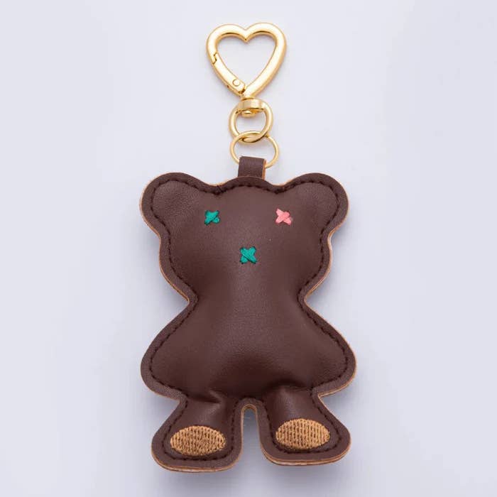 Simply Jewels - Wholesale Keychain - Women's - Leather Bear Keychain Bag Charm2
