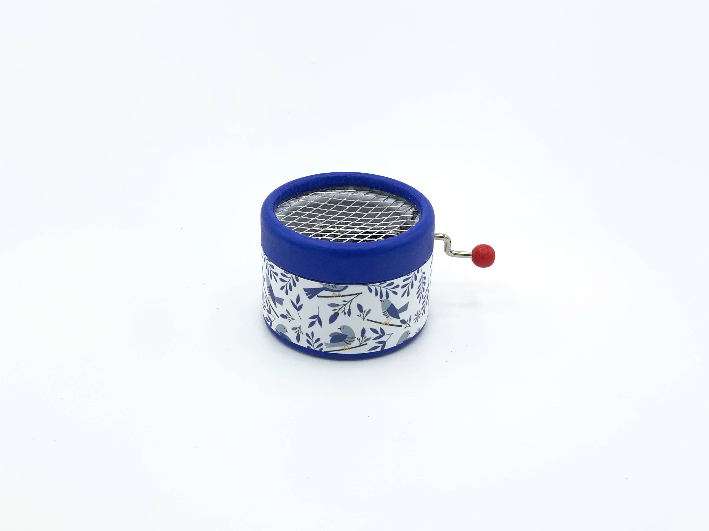 esdemusica by Rocio – wholesale Music box – Child & baby – Round manual music box decorated with a singing birds pattern6