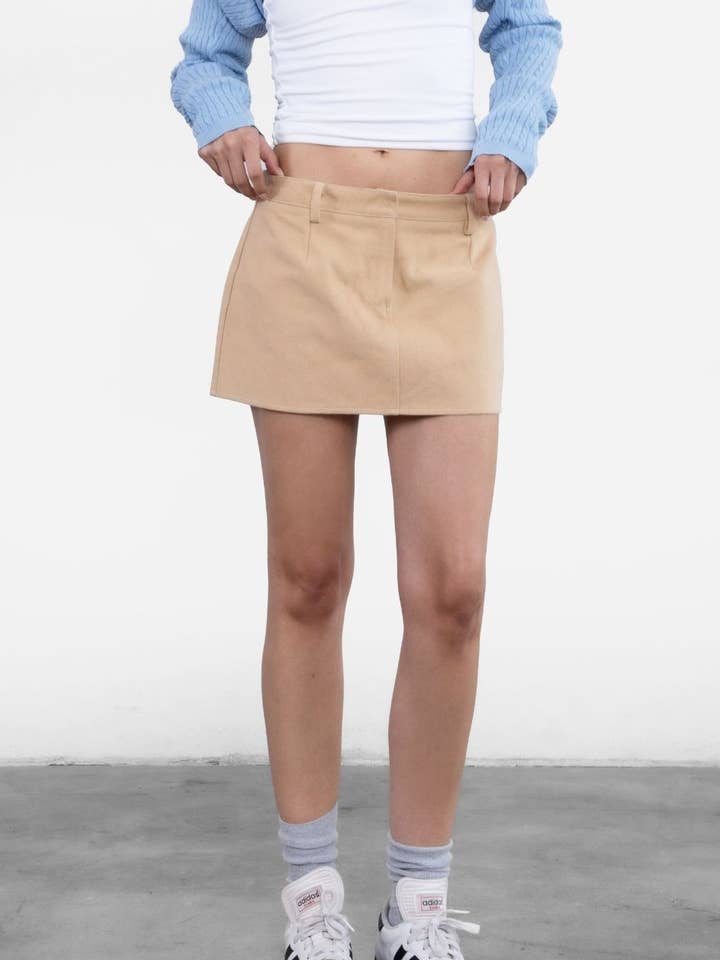 TICTOC – wholesale Skort – Women's – LUA Brushed Cotton Twill Mini Skirt Built-In Under Shorts 4