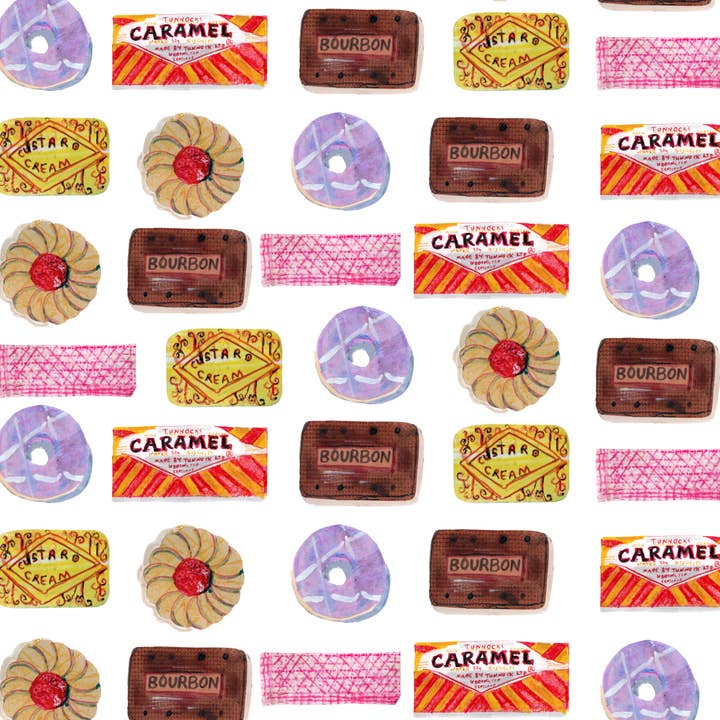 Sweet Treats Organic Cotton Tea Towel for wholesale by Sarah Millin