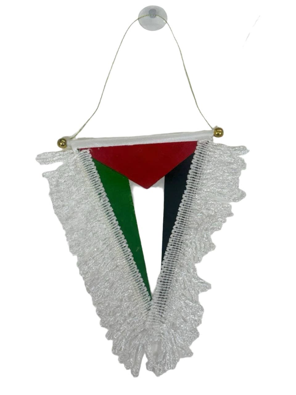 Palestinian Elegance - Wholesale Banner - Palestine Mini Pennant Banner 6x4" with Suction Cup Hanger0