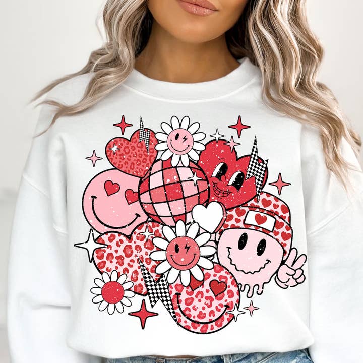 Retro DTF-print voor Valentijnsdag voor wholesale door Simple Tymes