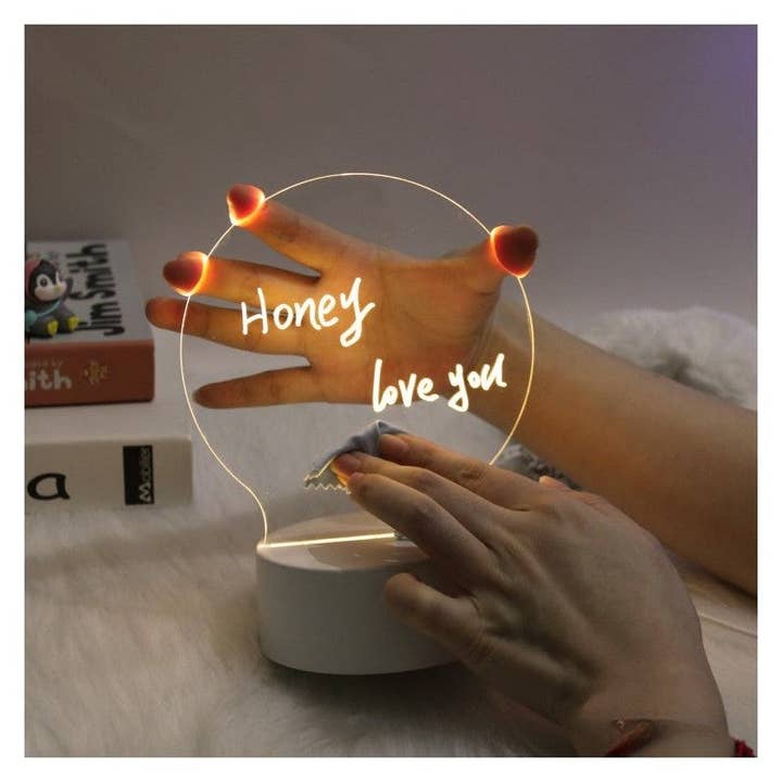 COLOR I 3D Erasable Night Light Message Board for wholesale on Faire1