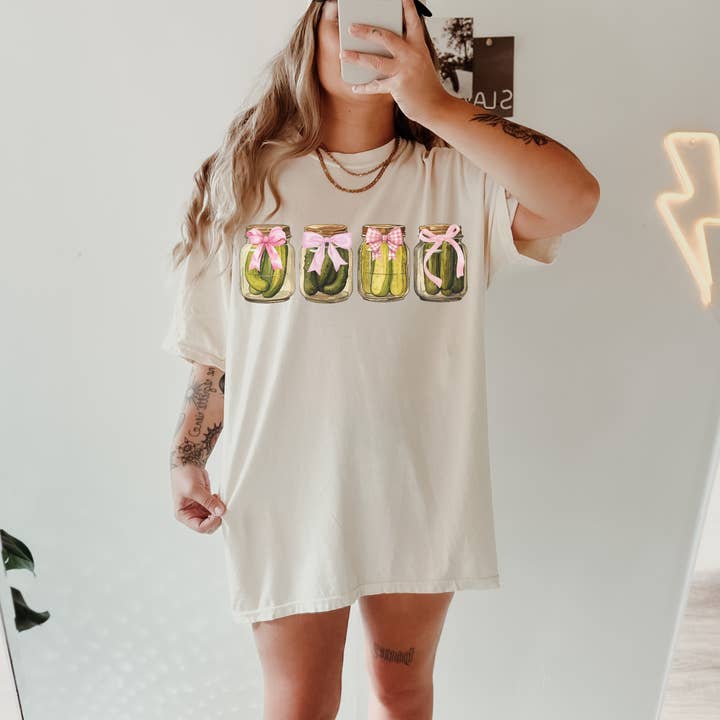 Coquette Pickles Comfort Color Graphic Tee for wholesale by Shoppe SHC