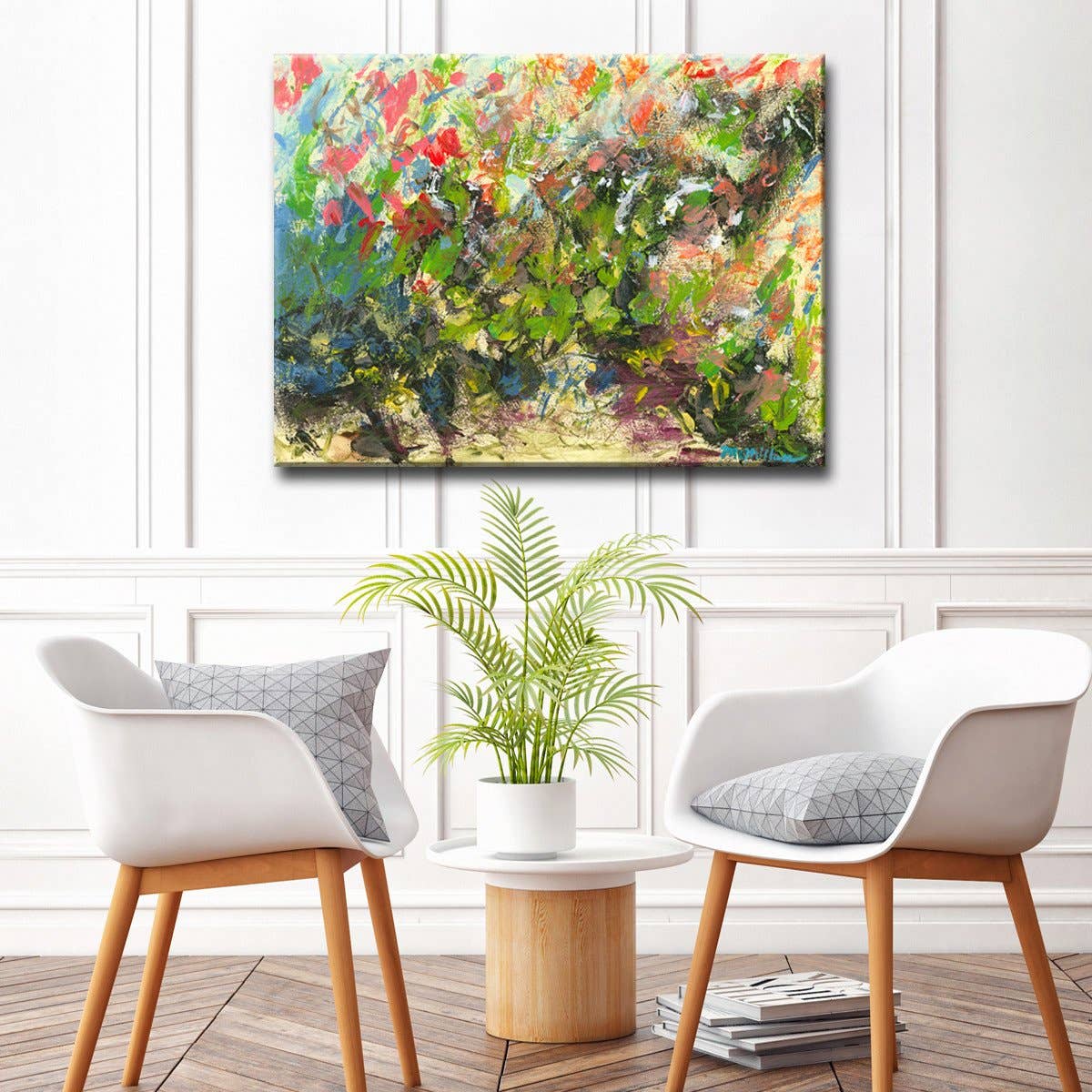 Ready2hangart, Inc. – Impressão artística por atacado – My Garden' Ready2hangart Canvas by Leslie Owens1