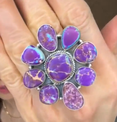 Krush Kandy - Wholesale Cocktail/Statement Ring - Desert Heat Jasper Cluster Rings MADE TO ORDER13