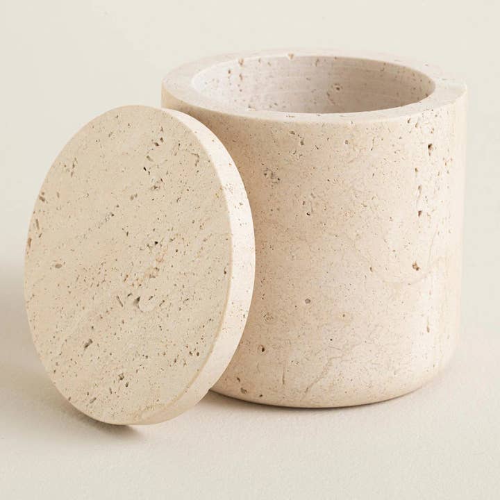 HAAND Craft - Wholesale Bathroom Accessory Set - Vanity Accessories Set, Travertine Bathroom Set, 5-piece6