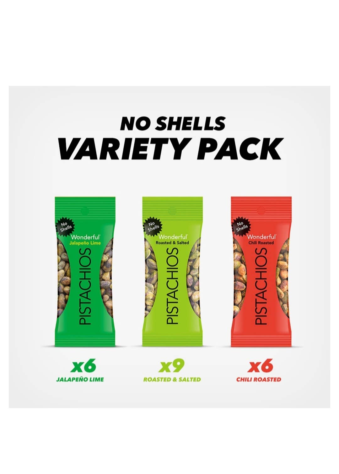 Majestic Wholesale - Wholesale Nuts - Wonderful Pistachios Variety Pack 21ct No Shells Assorted1
