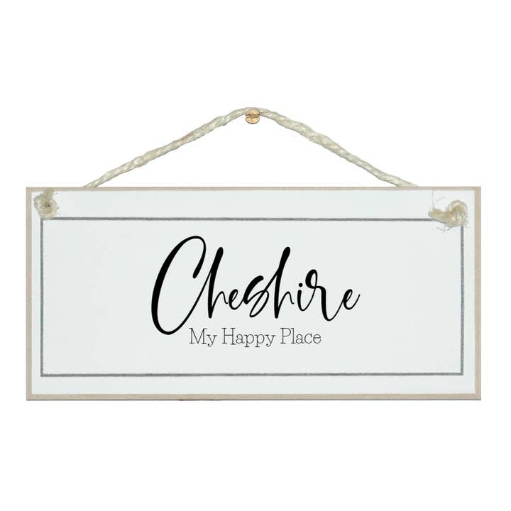 ... luogo/area su misura my happy place Insegne su misura per la vendita all'ingrosso da parte di Crafty Clara