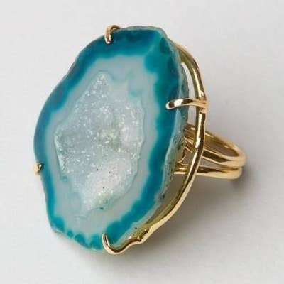Anillo Geoda Turquesa para venta al por mayor de ACUS