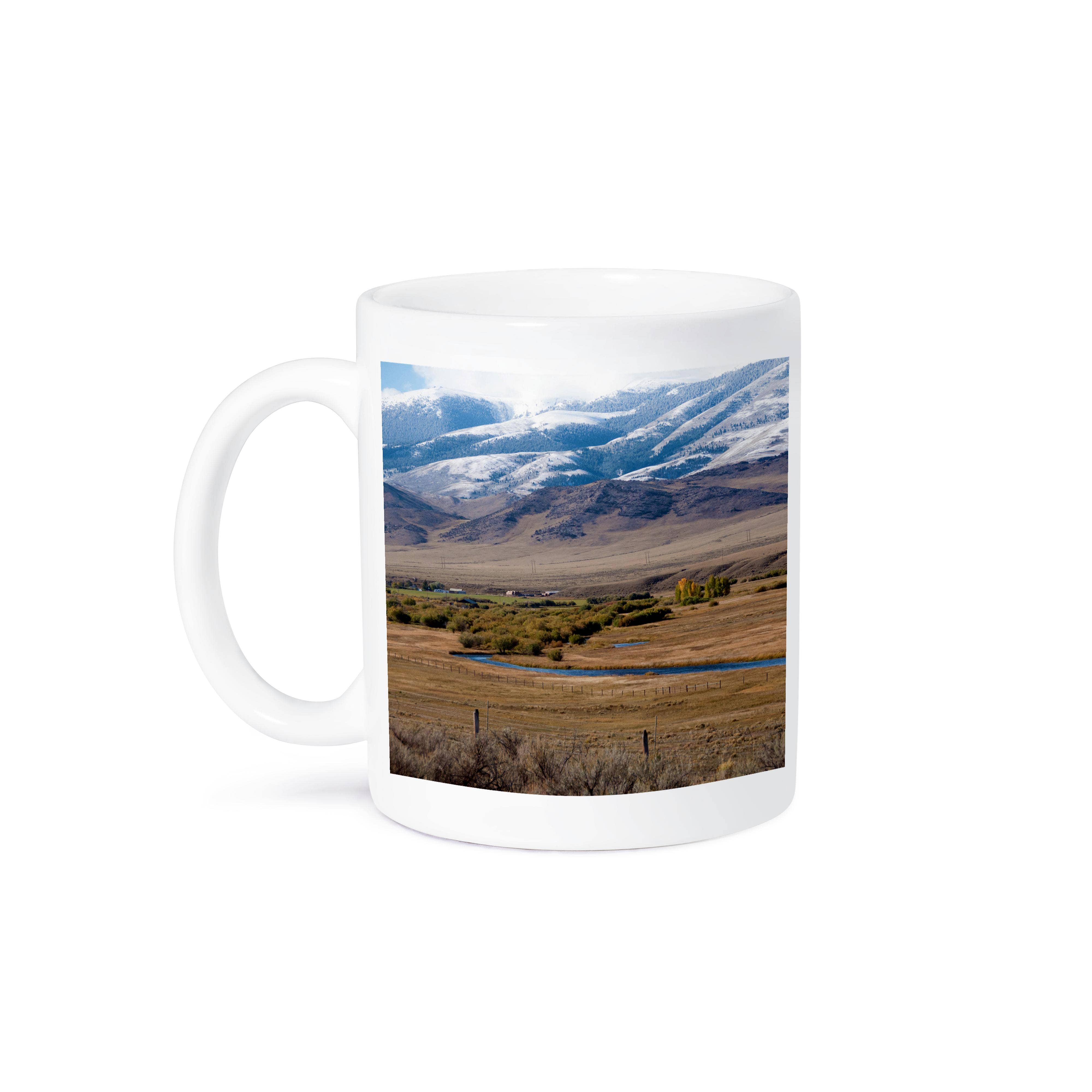 3dRose - Wholesale Coffee Mug - 3dRose, Some mountains in Ogden Utah with snow on top and a creek, Mug8
