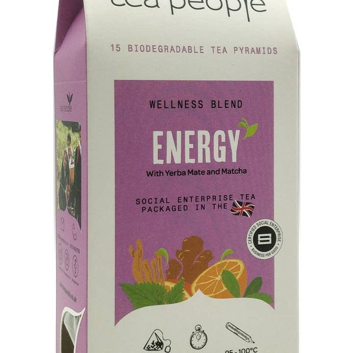 Tea People – wholesale Health/detox tea – ENERGY Tea - 15 Pyramid Retail Pack0