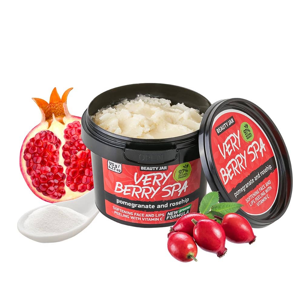 Beauty Pro – Großhandel Gesichtspeeling – Beauty Jar Gesichts- und Lippenpeeling Very Berry Spa 120 g2