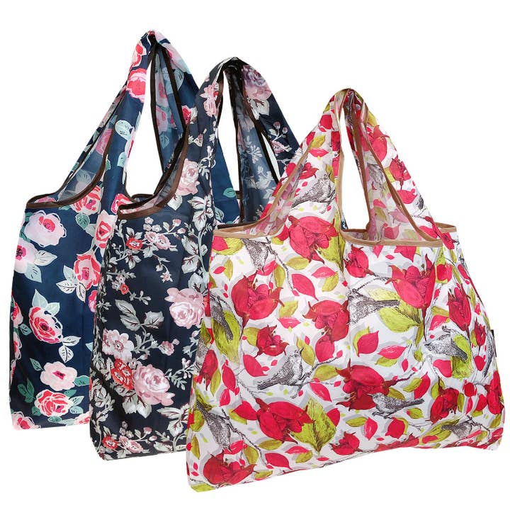 Wrapables.com - Wholesale Grocery/Shopping Bag - Wrapables Eco-Friendly Large Nylon Reusable Bags (Set of 3)129