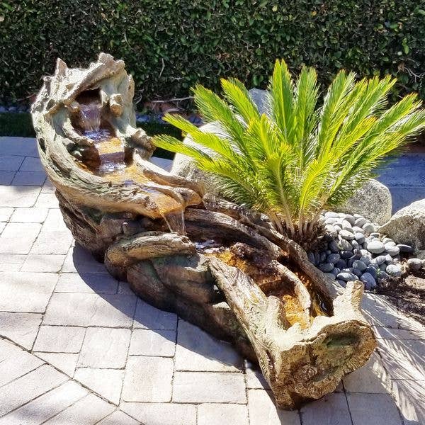 Alpine Corporation Tiered Wood River Stream Fountain with Wh for wholesale by Alpine Corporation