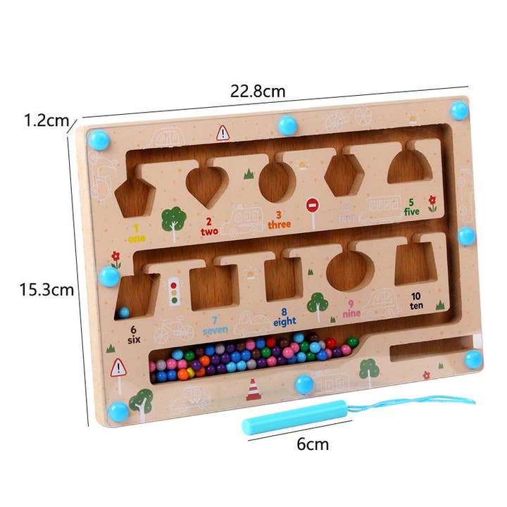 VIGOR - Wholesale Toy Car/Truck - Kids - Maze Educational Game Color Number Montessori Education