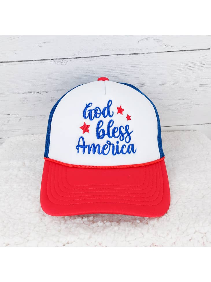 Red and white trucker online hat wholesale