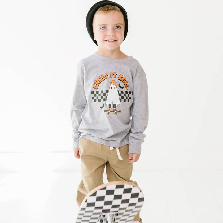 Chemise à manches longues Creep it Real pour tout-petits et jeunes pour la vente par Benny & Ray Apparel
