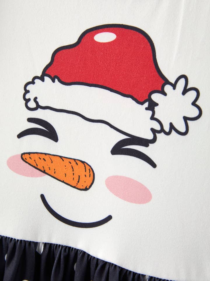 Rylee Faith Designs - Wholesale Dress - Kids - girls christmas snowmen dress 2-piece set2