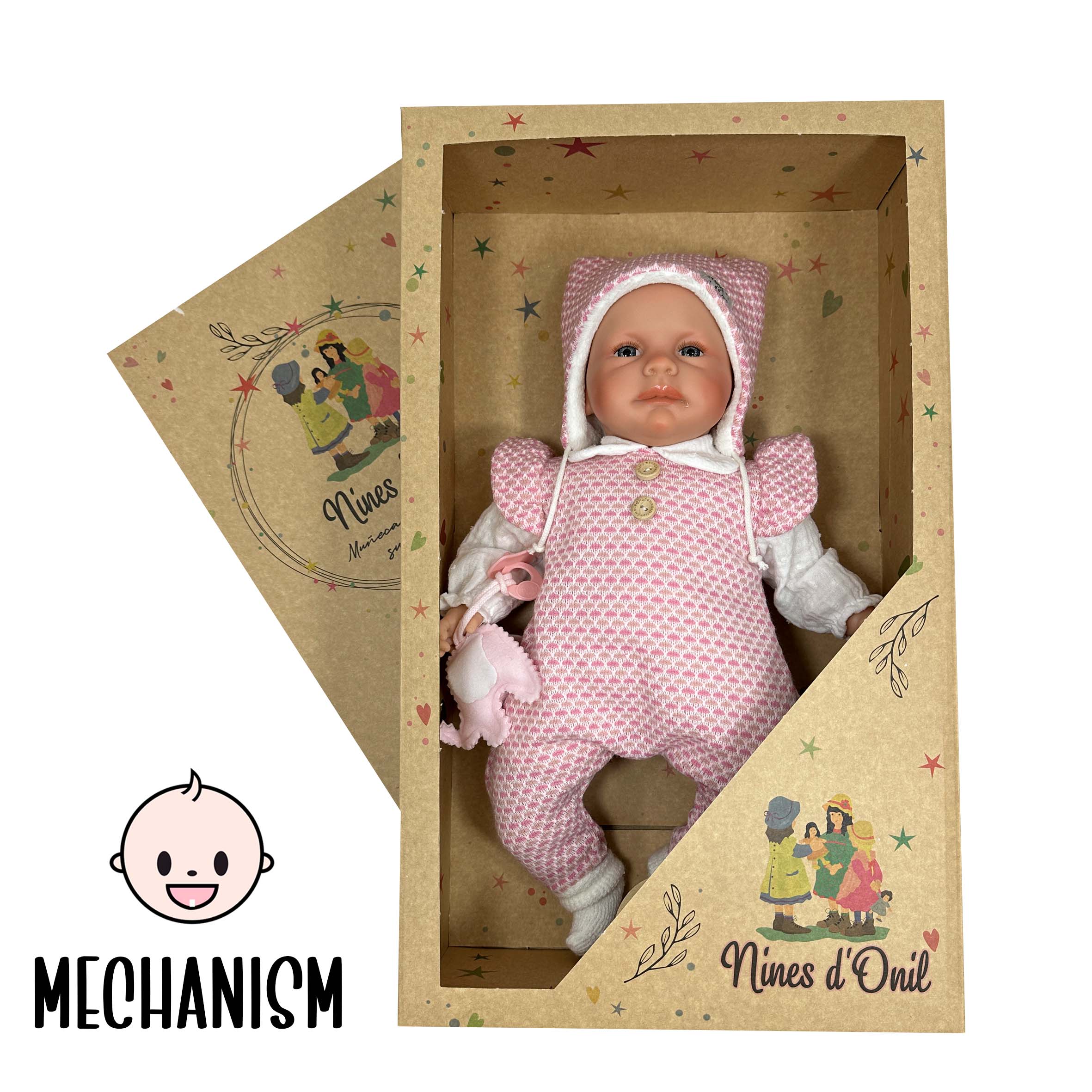 Nines Artesanals d'Onil Dolls - Vendita all'ingrosso Bambola - Bambini - Bambola Ariel con arti in vinile e corpo morbido ipoallergenico8